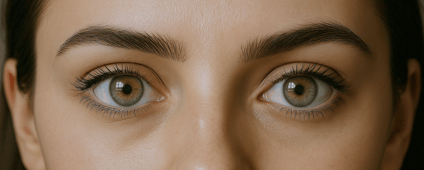 Close-up of human eye iris